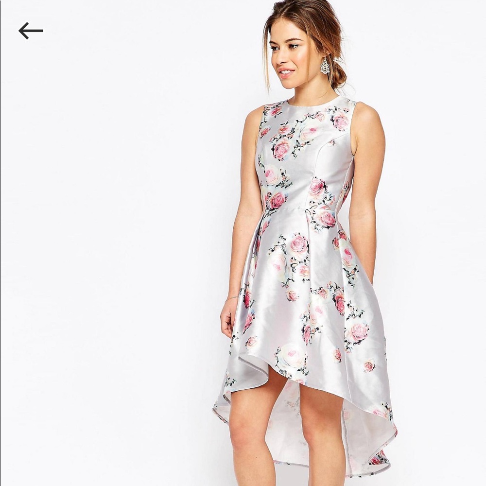 Chi-Chi London Petite High-Low Mini Dress